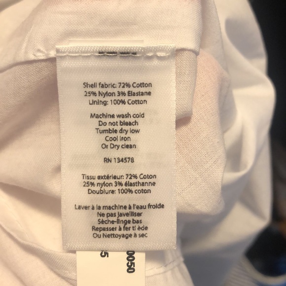 Like New! Vineyard Vines Poplin Smocked Waist Shirt Dress with Stripe Pattern - Picture 8 of 10